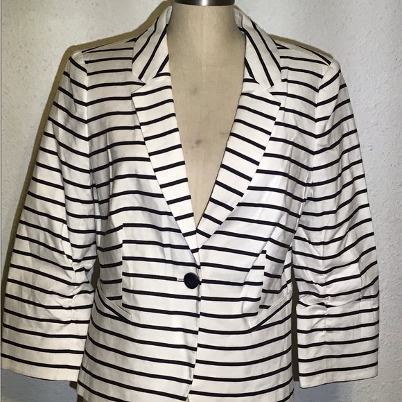 The Limited womens striped blazer size large - Picture 5 of 8